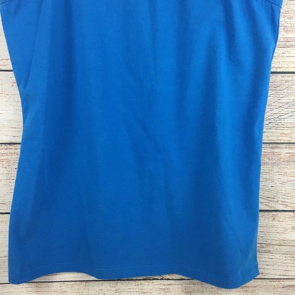 Spring & Mercer Camisole Tank Top Solid Blue - Picture 3 of 9